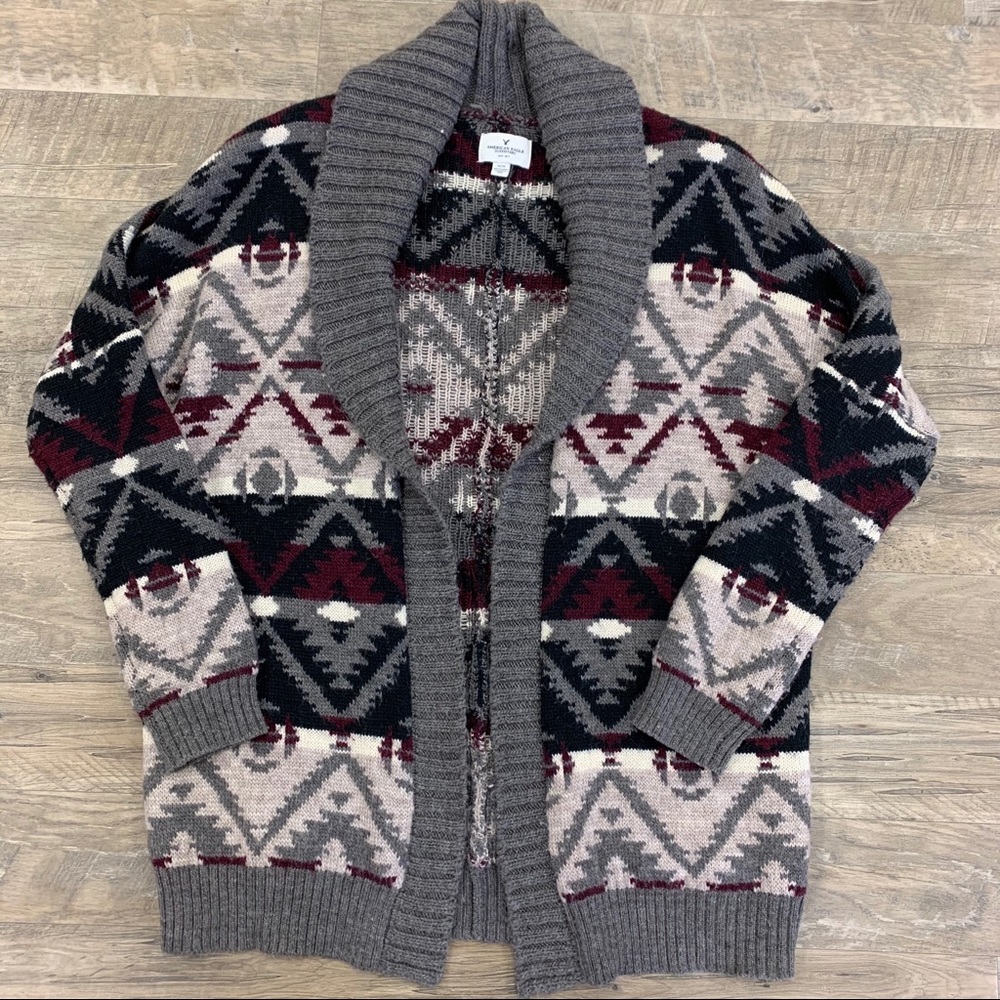 American Eagle Aztec Print Cardigan